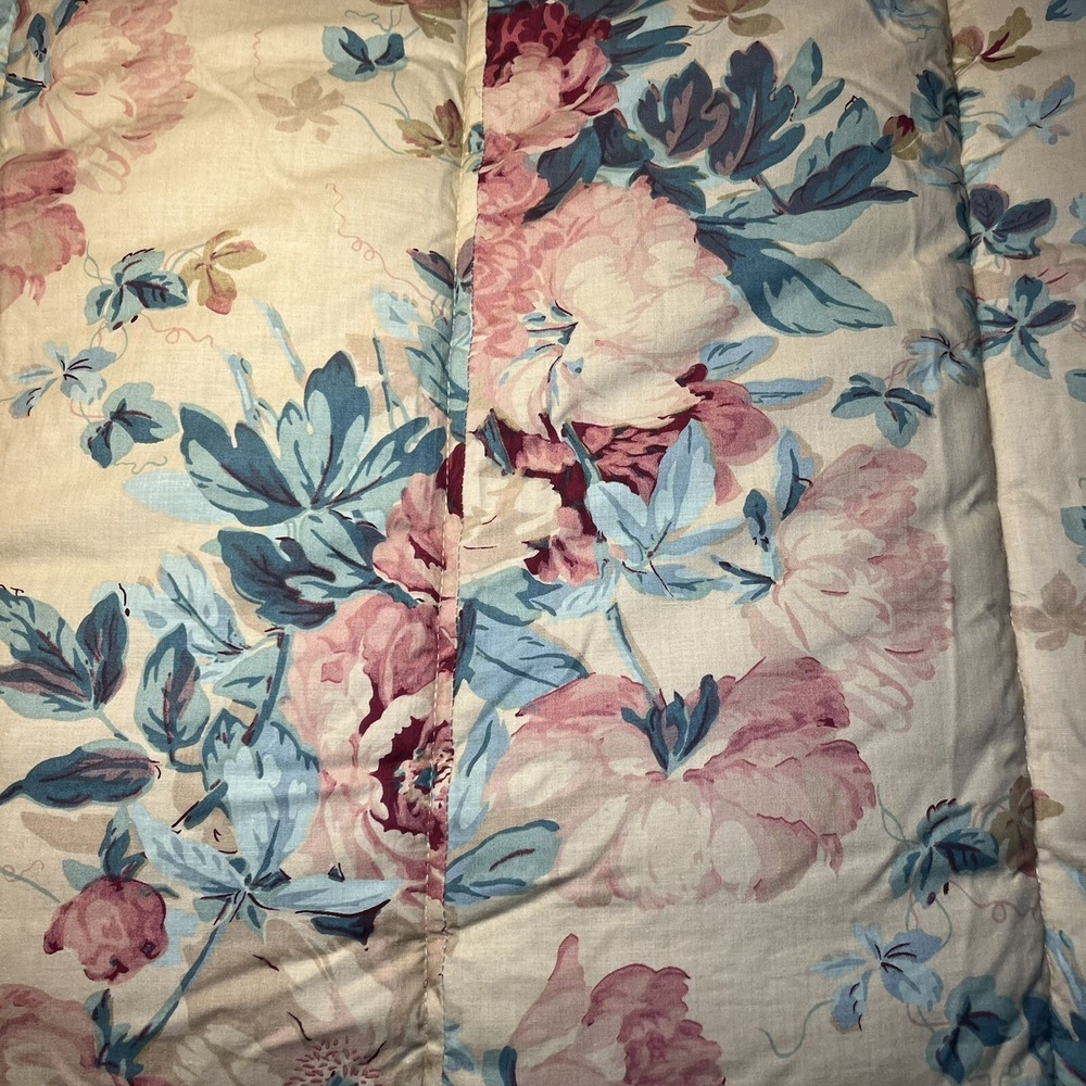 Ralph Lauren Vintage Floral Elsa Grasslands King Comforter Bedspread 96"x87" - Picture 4 of 8